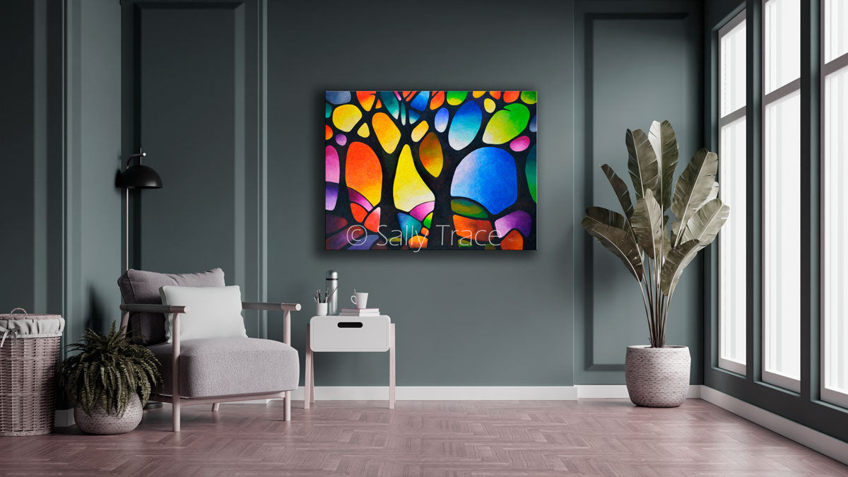 Original Painting Landscape Abstract Wall Art, Modern Wall Art, Living orders Room Decor 30 x 40cm