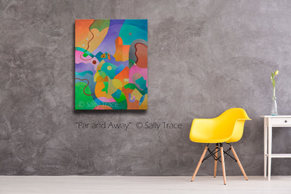 "Far and Away" Original Abstract Landscape Painting