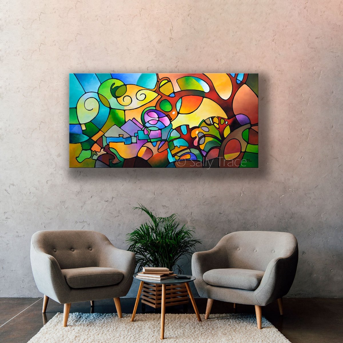 Abstract wall high quality art Original painting Modern wall art Landscape painting Acrylic painting