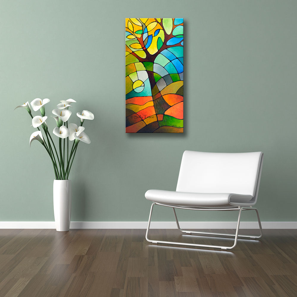 "Summer Tree" giclee prints on stretched canvas by Sally Trace