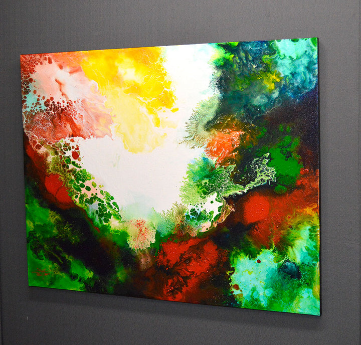 Abstract Original Fluid Pour Paintings by Sally Trace – Sally Trace ...