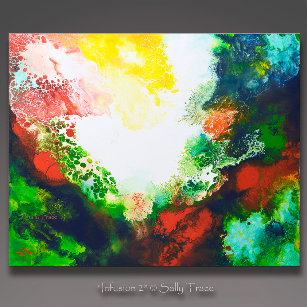 JUN 2020 #02 - Acrylic pouring. Abstract paint, popular liquid acrylic. Original Italian artwork by TitaArtStudio