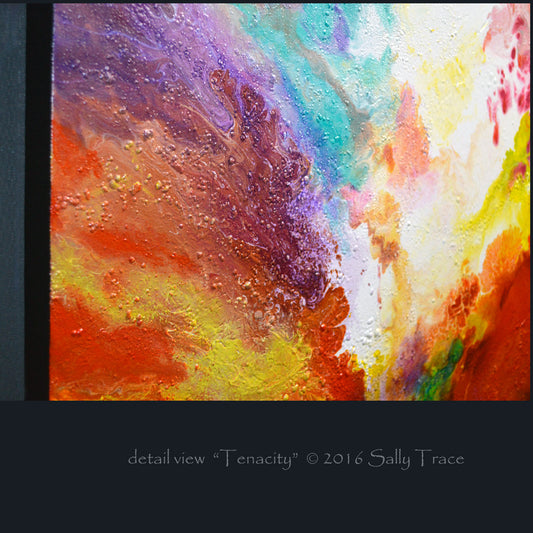 Original Abstract Fluid Art Pour Painting on Stretched Canvas Take It  Away – Sally Trace Abstract Paintings