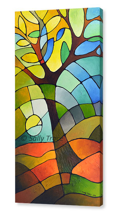 Third Level Harmonics Color Field Painting Giclee Print on Canvas – Sally  Trace Abstract Paintings
