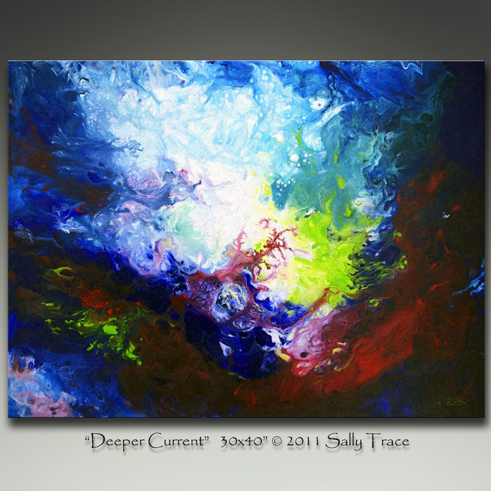 Currents- Abstract Acrylic Painting online on Canvas