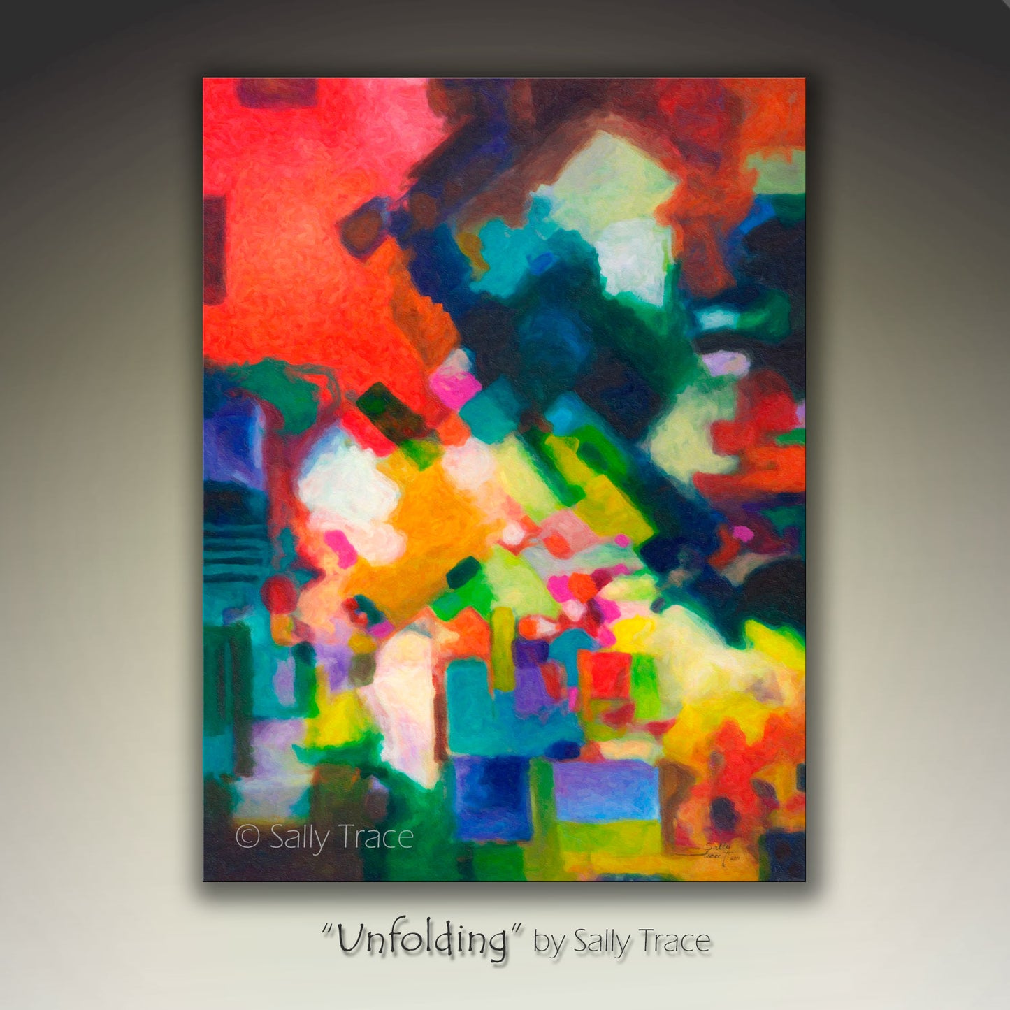 Three, Six and Nine Prints on Stretched Canvas or Rolled Paper – Sally  Trace Abstract Paintings